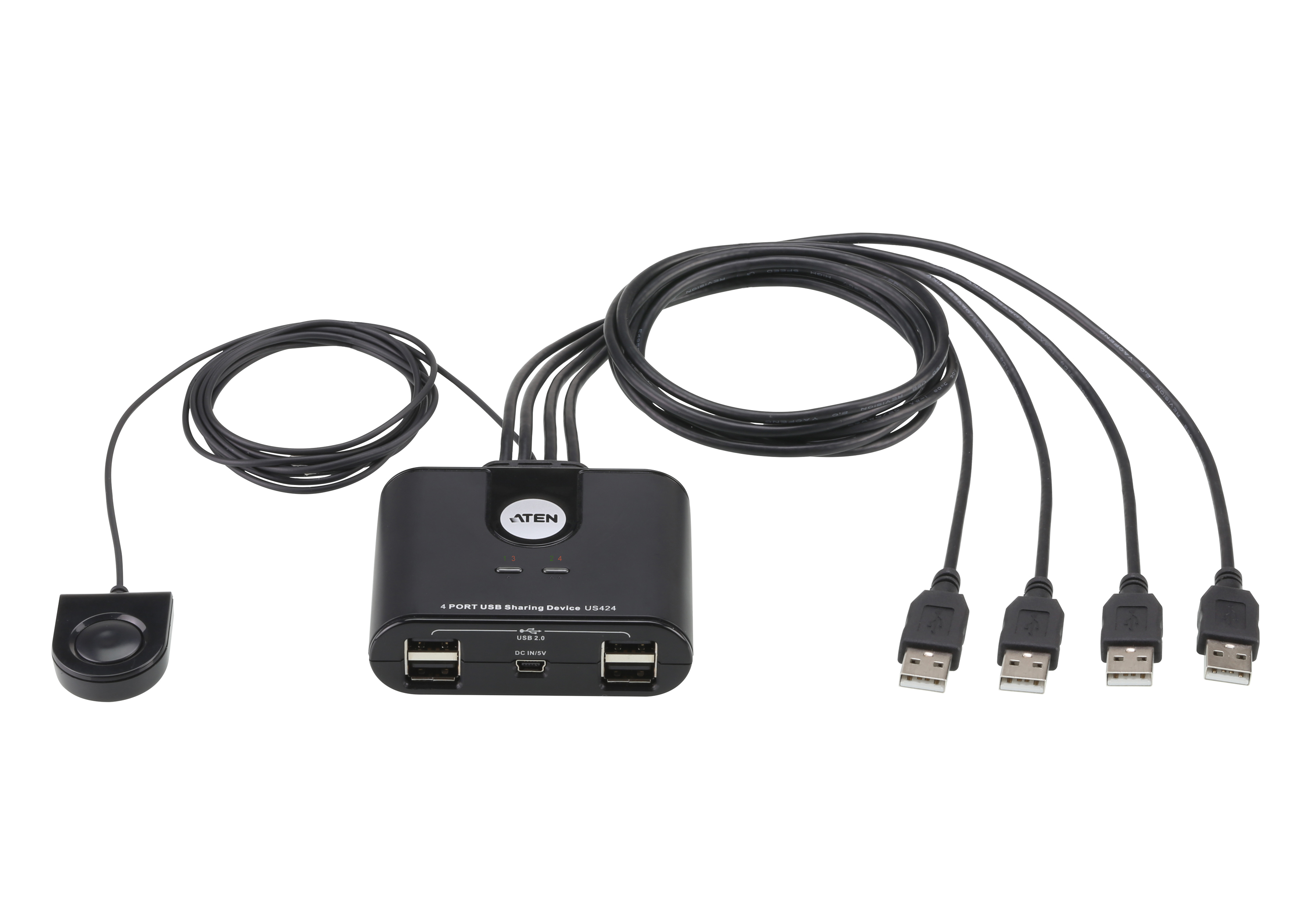 L’IDATA US-424 è un dispositivo di condivisione periferiche USB a 4 porte che consente a 4 computer di condividere l’uso di 4 dispositivi USB: una tastiera, un mouse e altre due periferiche. Elimina la spesa aggiuntiva per l acquisto di ulteriori t