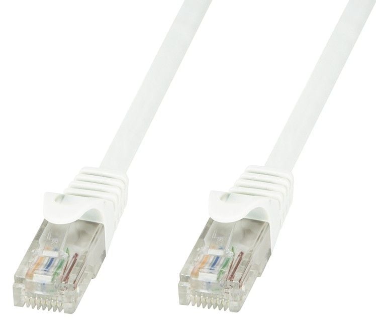 Cavo di Rete Patch in Rame Cat.6 Bianco UTP 5m