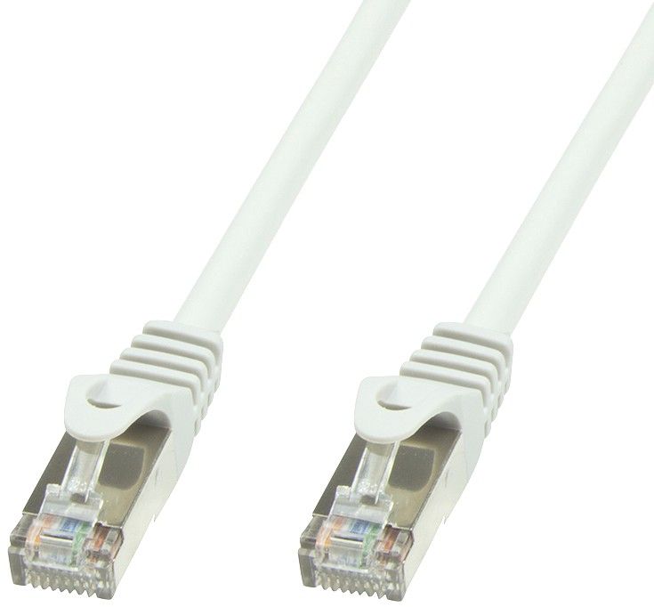 Cavo di rete Patch in rame Cat.6 Bianco SFTP LSZH 0,5m