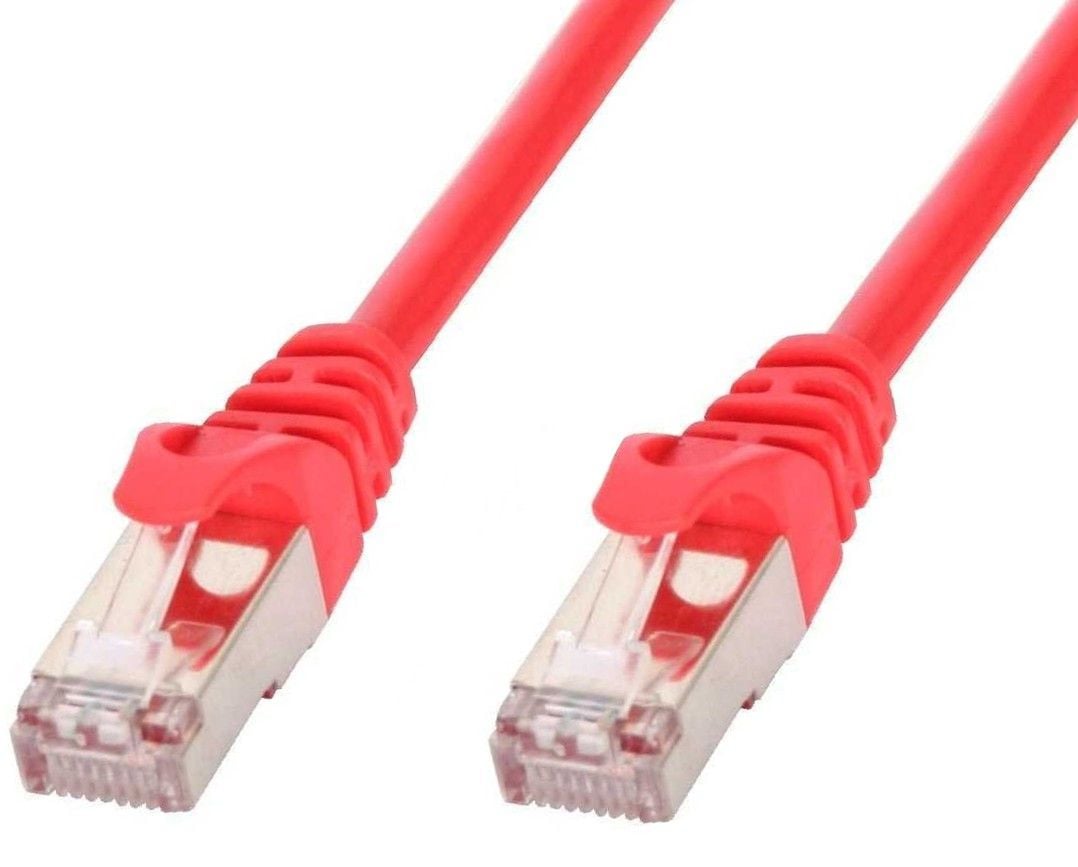 Cavo di rete Patch in rame Cat.6 Rosso SFTP LSZH 0,5m