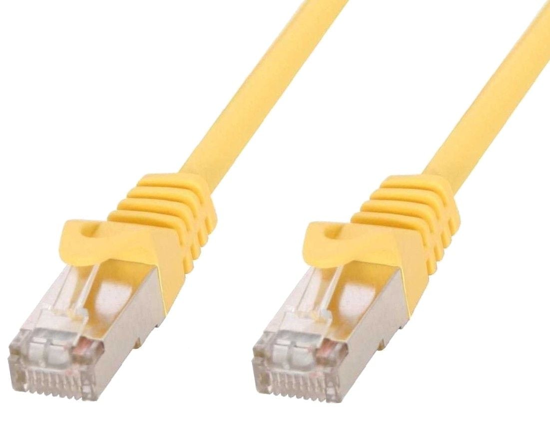 Cavo di rete Patch in rame Cat.6 Giallo SFTP LSZH 1m