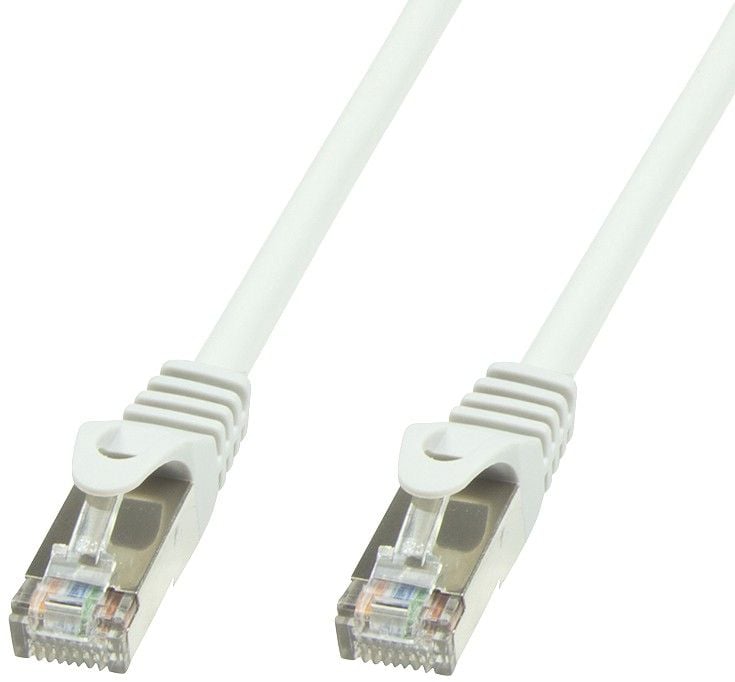 Cavo di rete Patch in rame Cat.6 Bianco SFTP LSZH 1,5m