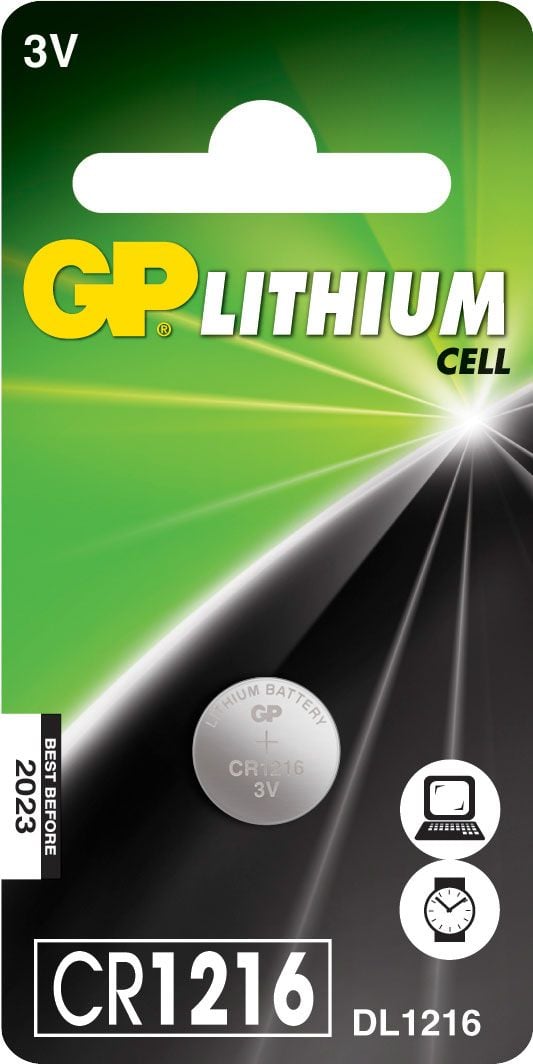 Blister 1 Batteria Litio a Bottone CR1216