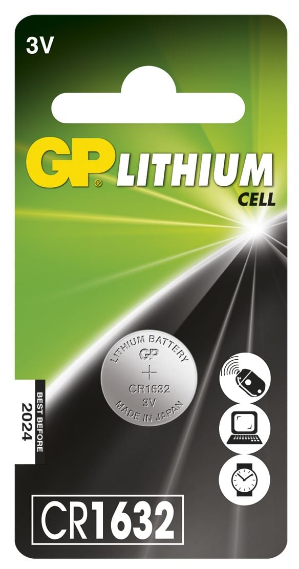 Blister 1 Batteria Litio a Bottone CR1632
