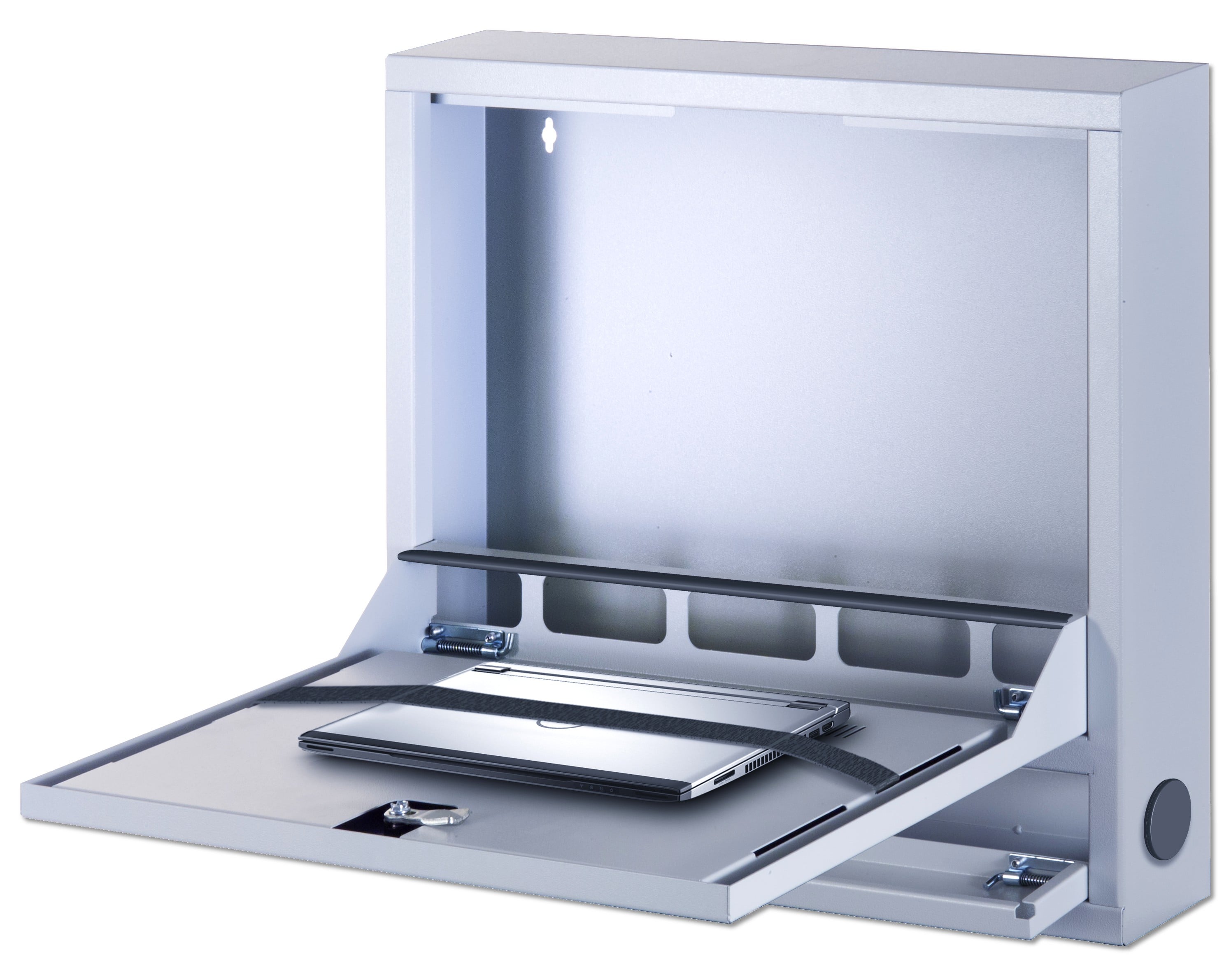 ICRLIM04 è una armadio di sicurezza da parete per notebook fino a 19; rappresenta la soluzione ideale per riporre e proteggere il notebook in ambienti scolastici e sale conferenze. Il suo design compatto lo rende l accessorio ideale da affiancare a