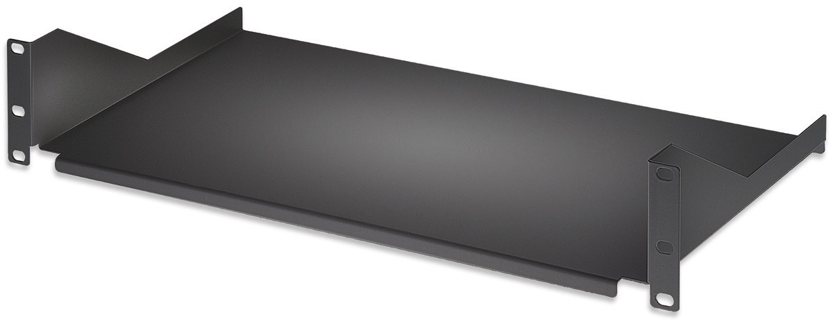 Mensola per Rack 19'' 400 mm 2U Nera 2 punti