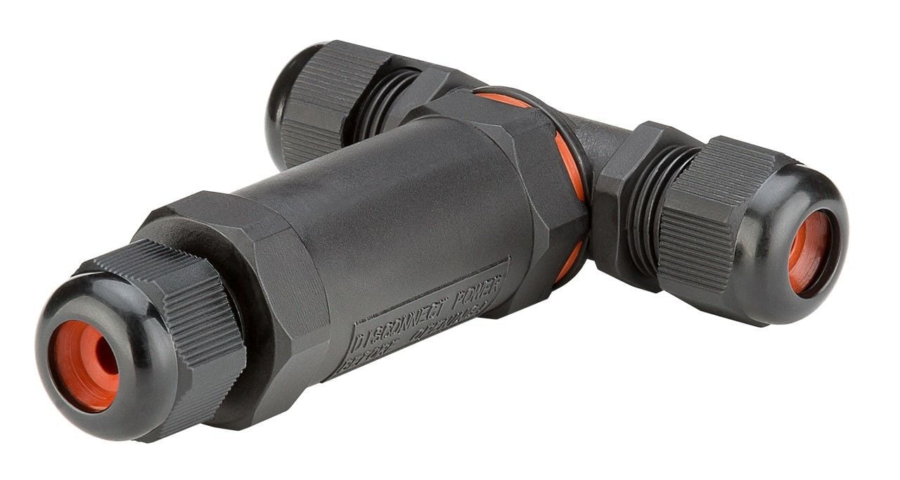 Raccordo di Connessione a T Impermeabile IP68 per Cavo Elettrico