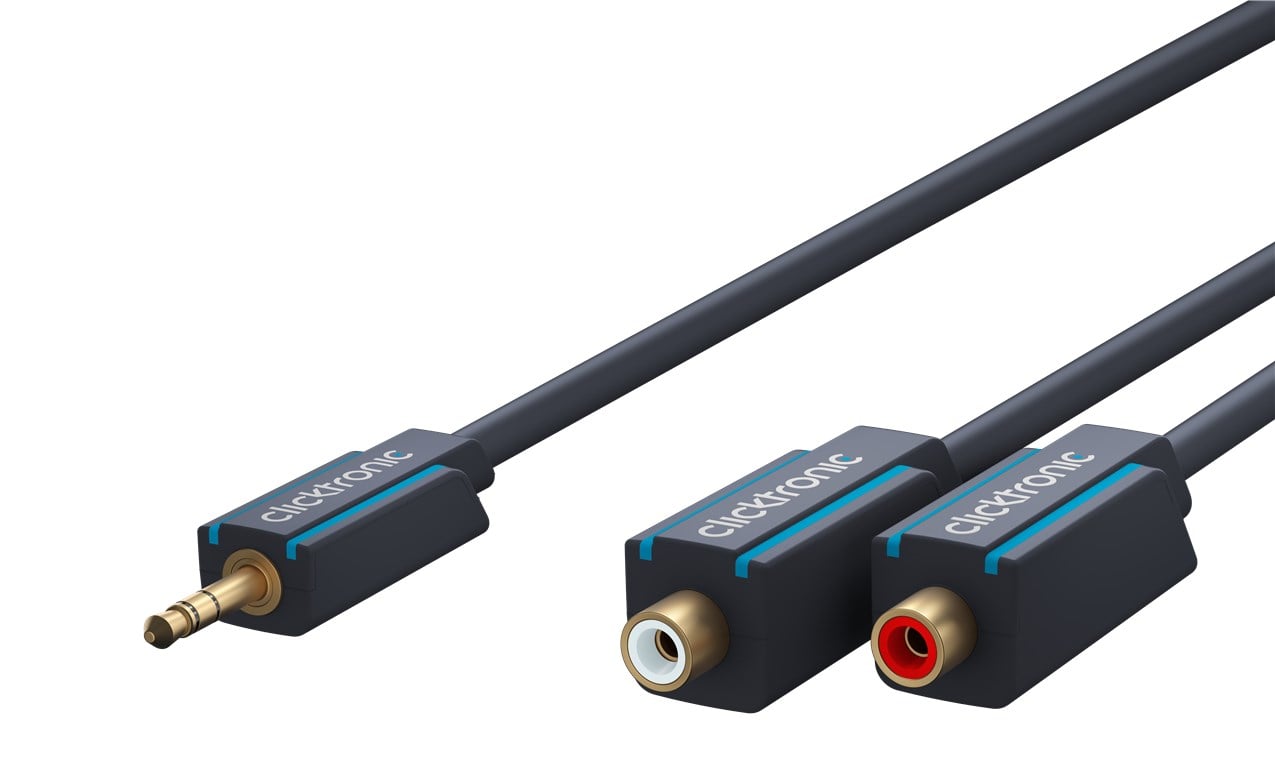 Il cavo stereo da AUX a Cinch da 3,5 mm è specialmente progettato per la durata e la stabilità grazie alla costruzione propria del marchio. La costruzione del connettore in tre parti fatta di componenti in PVC e ABS può compensare mol