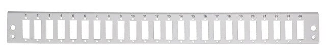 Pannello di distribuzione 24 bussole SC Duplex / LC Quad 1U Grigio