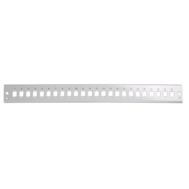 Pannello di distribuzione 24 bussole SC Simplex / LC Duplex 1U Grigio