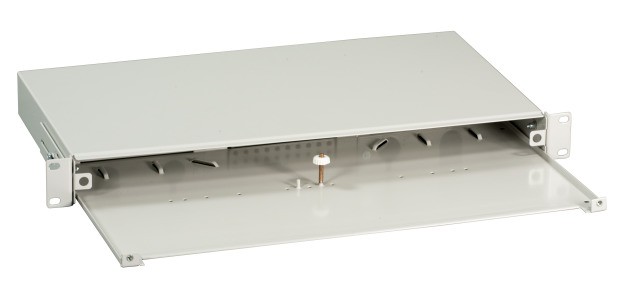 Box Ottico Versione Scorrevole 1U Senza Pannello Frontale Grigio