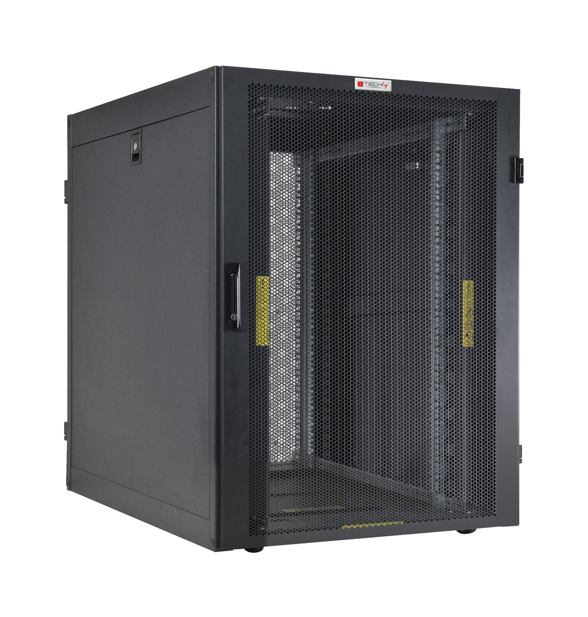 Questa linea di armadi rack a pavimento Techly Professional viene fornita in kit di montaggio e l armadio può venire facilmente e rapidamente assemblato direttamente nel luogo di installazione; seguendo pochi e semplici passaggi l operatore riesce