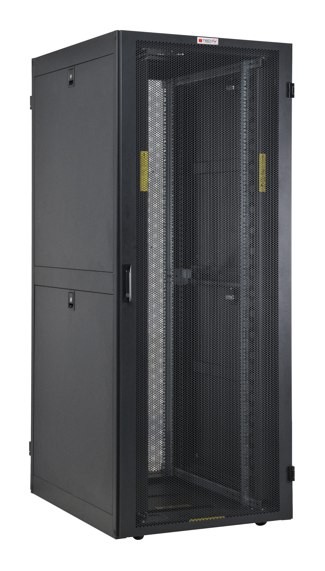 Questa linea di armadi rack a pavimento Techly Professional viene fornita in kit di montaggio e l armadio può venire facilmente e rapidamente assemblato direttamente nel luogo di installazione; seguendo pochi e semplici passaggi l operatore riesce