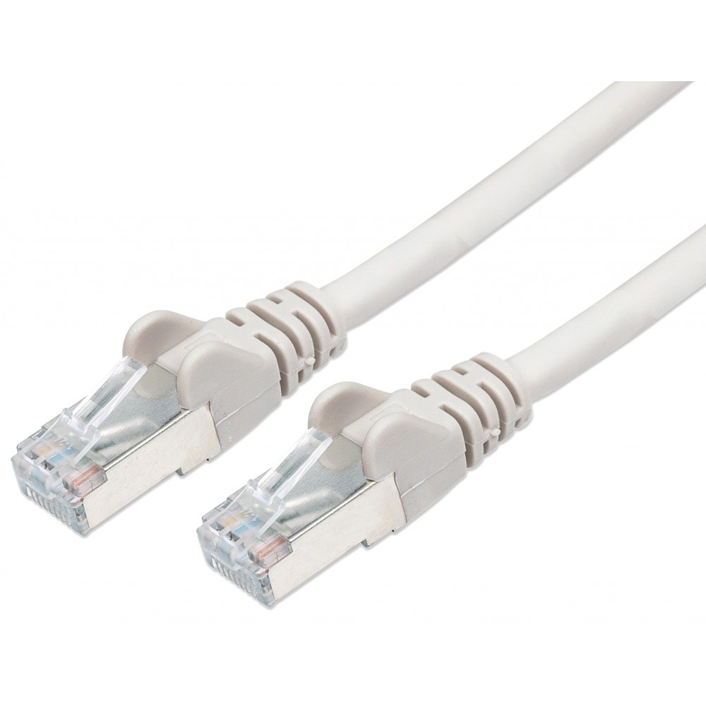 Cavo di rete Patch in rame Cat. 6A Bianco SFTP LSZH 10m