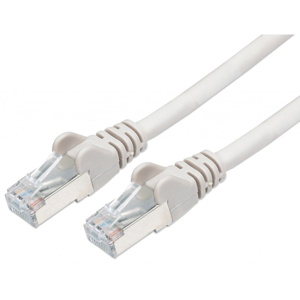 Cavo di rete Patch in rame Cat. 6A Bianco SFTP LSZH 15m
