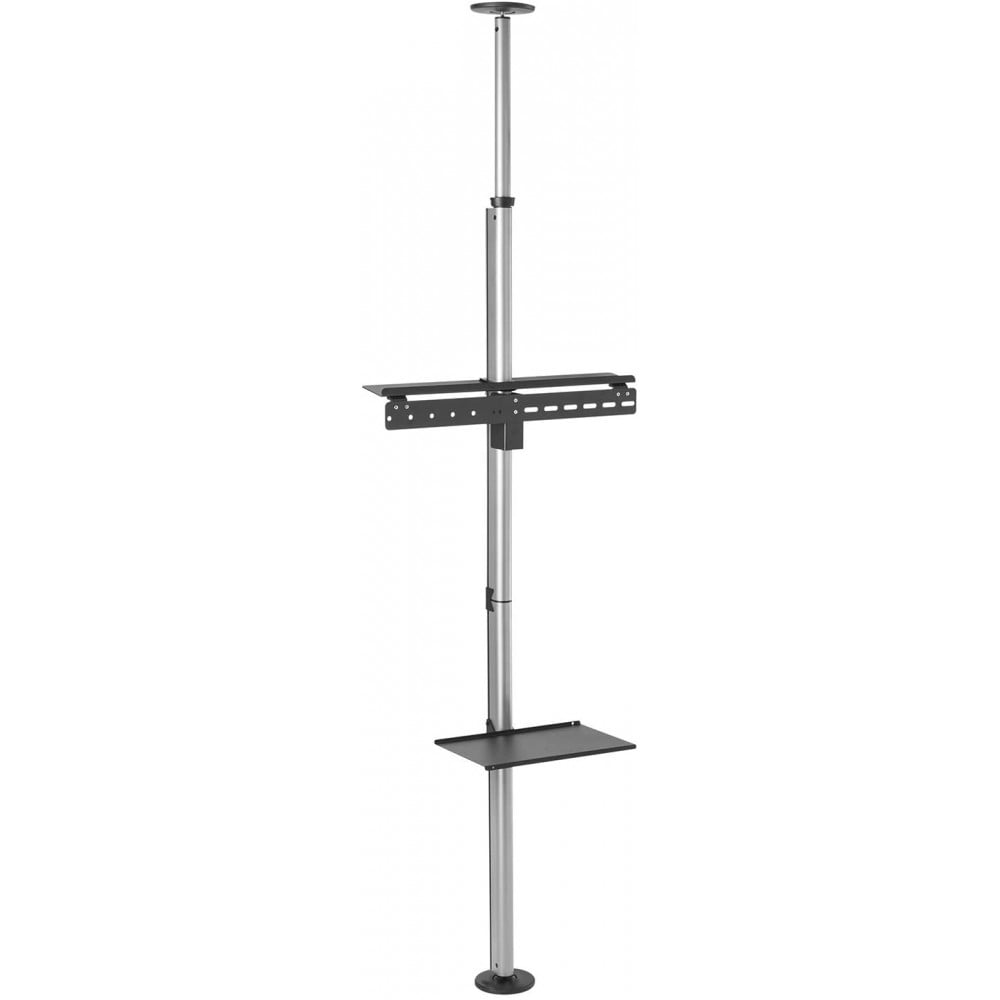 ICA-TR32 è un supporto per TV da pavimento a soffitto che consente di posizionare la TV praticamente ovunque si desideri senza bisogno di fissarla a parete! Richiede solo un pavimento e un soffitto solidi. Non serve effettuare alcuna perforazione,