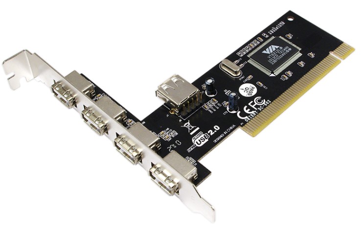 La scheda di interfaccia PCI ICC IO-USB-4L estende il PC tramite quattro porte esterne e una porta USB 2.0 interna per collegare dispositivi compatibili. È montato in uno slot PCI disponibile del PC e, grazie al plug-and-play (PnP), identificato dagli att