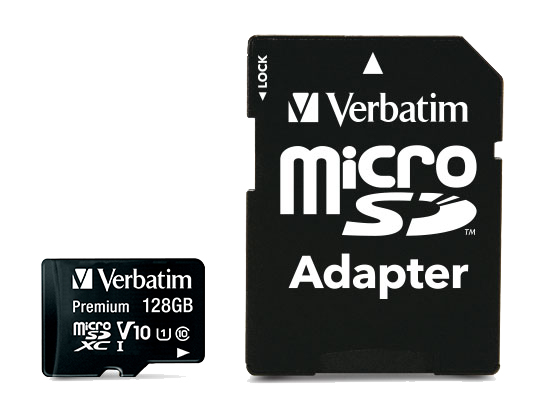 Le schede di memoria form factor più piccole attualmente disponibili sono le microSDHC/SDXC, progettate specificamente per telefoni cellulari. Questa sottile scheda di memoria consuma molto poco, non compromettendo quindi, la durata della batteria