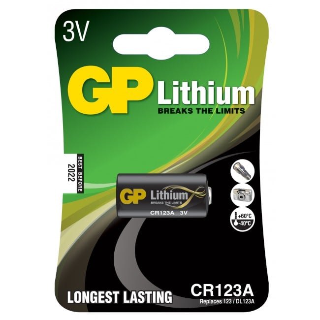 Le GP batterie al litio sono in grado di fornire rapidamente un alto rendimento e sono ideali per macchine fotografiche e torce elettriche. Questa sofisticata tecnologia consente una durata di 10 anni e assicura ottime prestazioni anche in condizioni di t