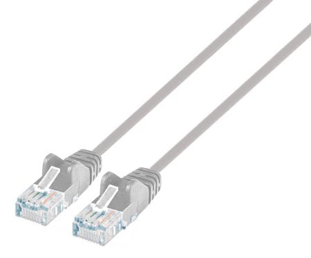 Cavo patch di rete Cat6 UTP Slim  1,5 m grigio