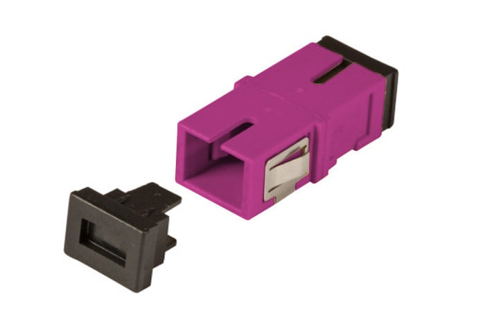Adattatore a Bussola Keystone SC Simplex Multimodale OM4 Fucsia