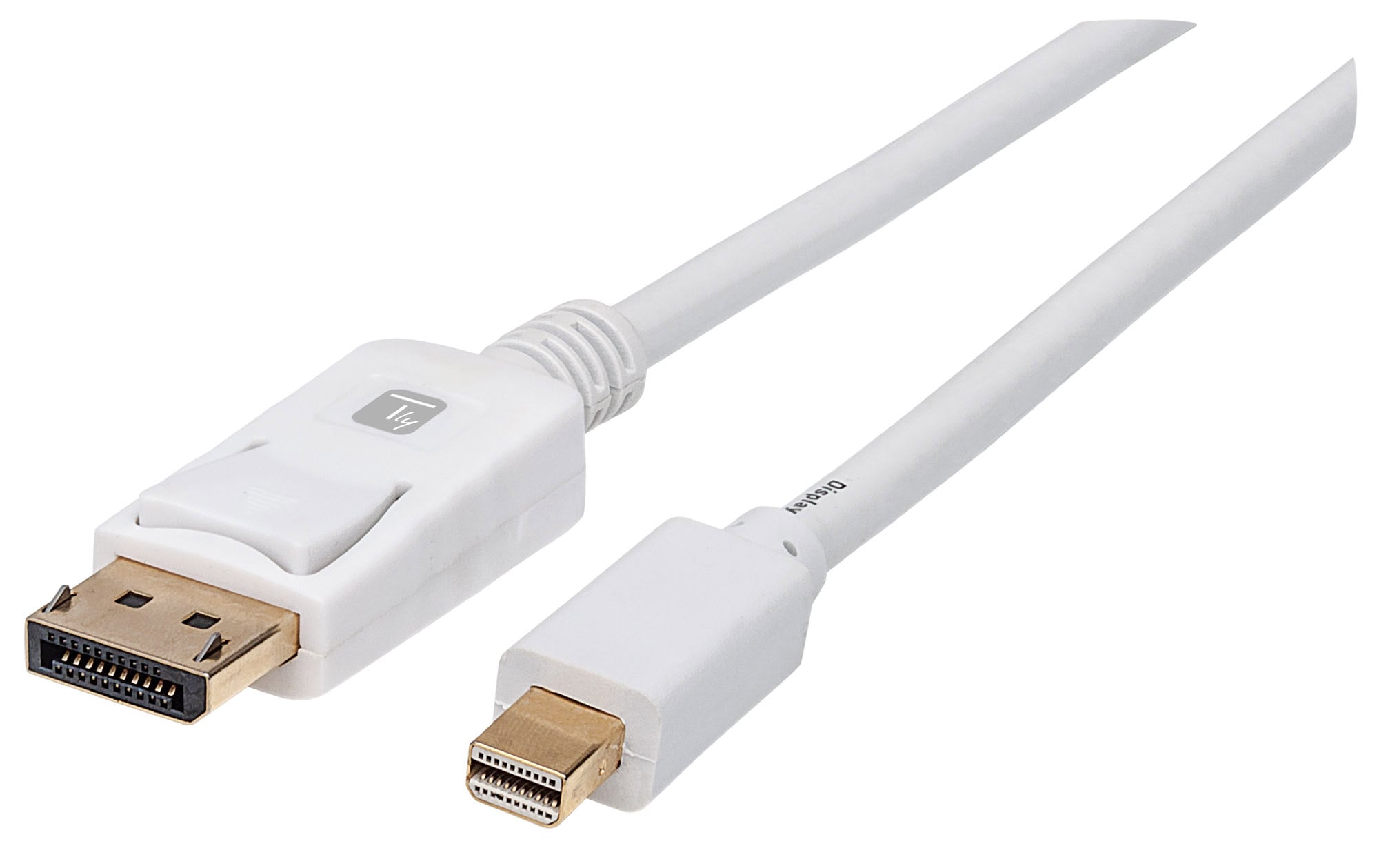 Cavo Mini DisplayPort Maschio a DisplayPort Maschio 4K 60Hz 2m Bianco