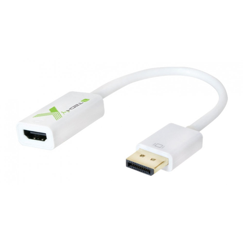 Collega PC compatibili con la porta DisplayPort a un televisore HD, monitor o proiettore con porta HDMI. Trasmette audio e video ad alta definizione dal tuo computer a un televisore HDTV per streaming video o giochi; collega e configura il tuo monitor per