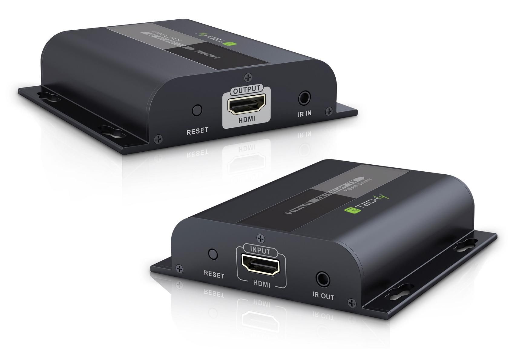L’extender HDMI permette di estendere il segnale HDMI audio/video con una risoluzione di 1080p 60Hz fino a 120m utilizzando un singolo cavo di rete. Supporta la trasmissione del segnale IR, per controllare la riproduzione multimediale del dispositivo sorg