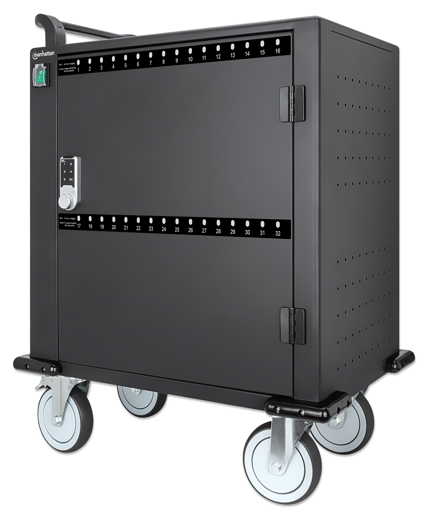 Carrello Stazione di Ricarica USB-C™ 576W per 32 Smartphone e Tablet fino a 12''