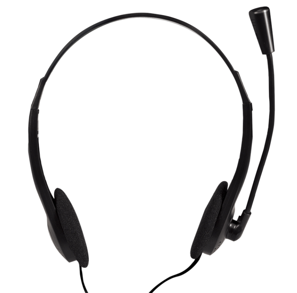 Cuffie stereo ideali per la telefonia via Internet, le videoconferenze, il riconoscimento vocale e i giochi interattivi. Ultra leggere, garantiscono una comoda vestibilità. Il cavo extra lungo con controllo del volume può essere collegato di