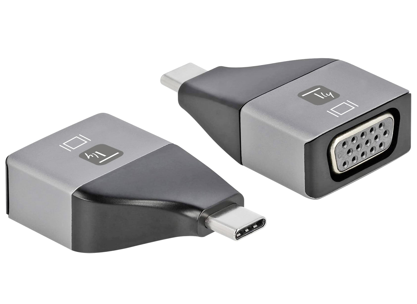 IADAP USBC-VGAC è un adattatore da USB-C™ a VGA. Consente di trasmettere segnali da una sorgente USB-C™ a un display VGA ad alta definizione (televisori, proiettori, etc.). Può funzionare su Macbook o Google Chromebook Pixel e al