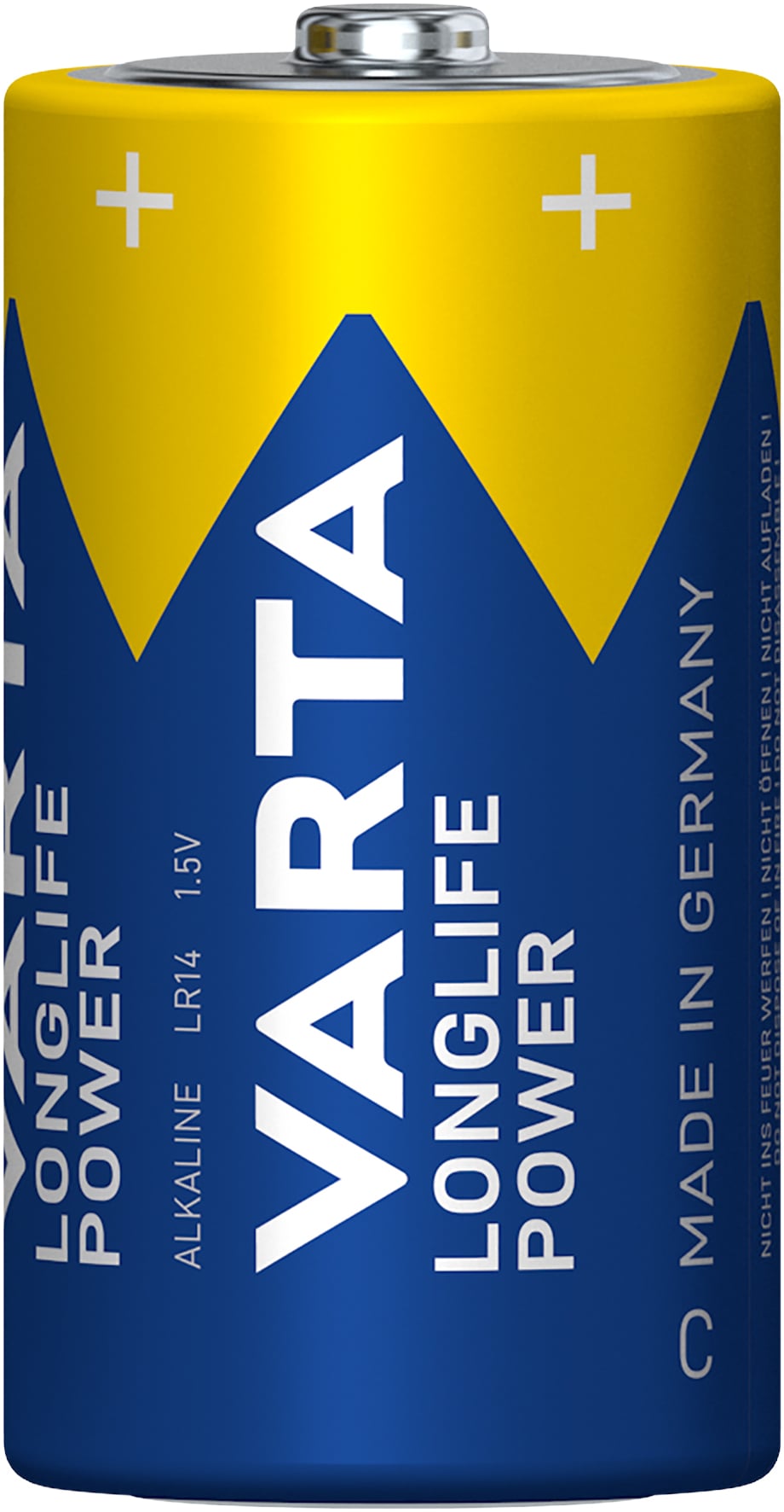 Blister 2 Batterie 1.5V Longlife Power Alcalina C Mezza Torcia