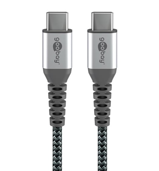 Cavo Tessile USB-C™ Maschio/USB-C™ Maschio 0,5 m Grigio