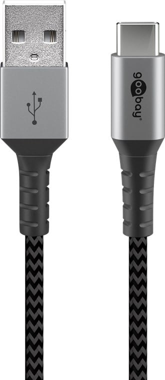 Cavo USB-C™ a USB A Connettori in Metallo e Rivestimento Tessuto 0,5m