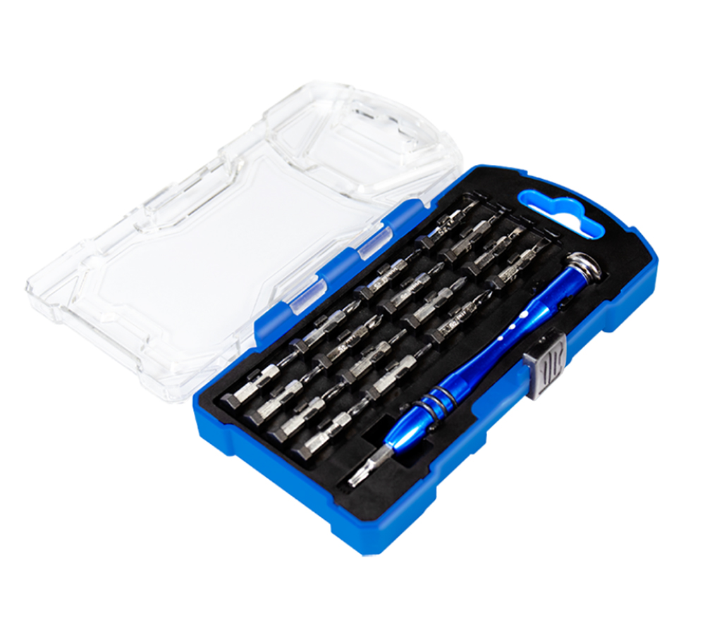 Il kit ideale per chi esegue riparazioni di smartphone ed elettronica, per aggiustare smartphone, tablet, laptop ma anche occhiali, gioielli, orologi, giocattoli, console di gioco, droni  e ogni tipologia di oggetto che si desidera. Ideale per professioni