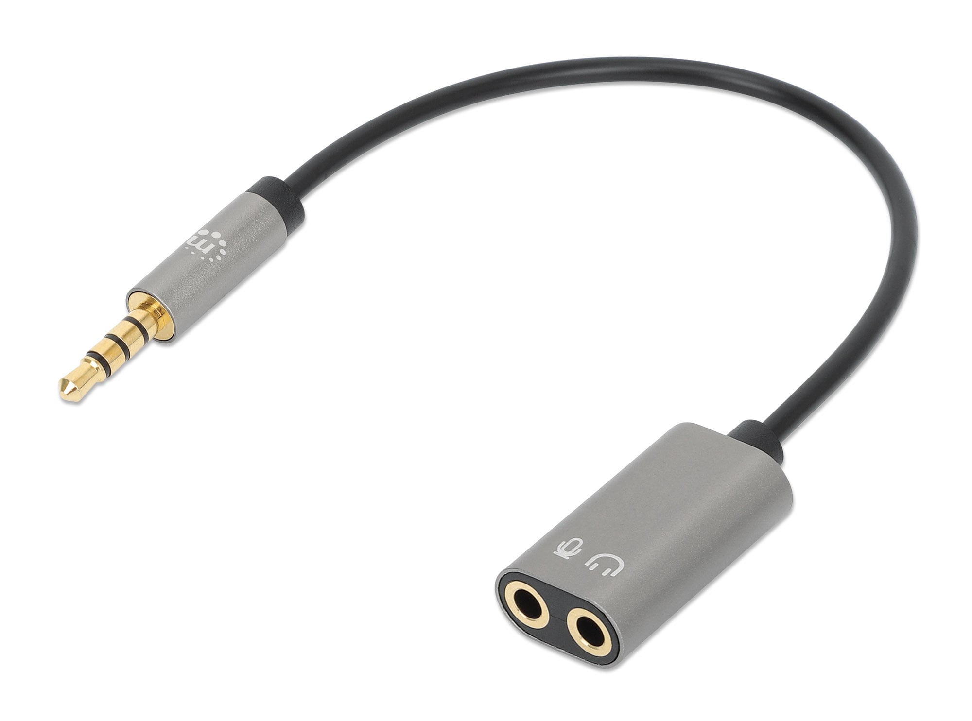 Cavo Adattatore per Cuffie con Splitter Audio Stereo AUX 20cm