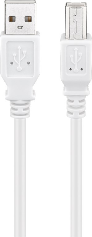 Cavo USB 2.0 A maschio/B maschio 1m Bianco