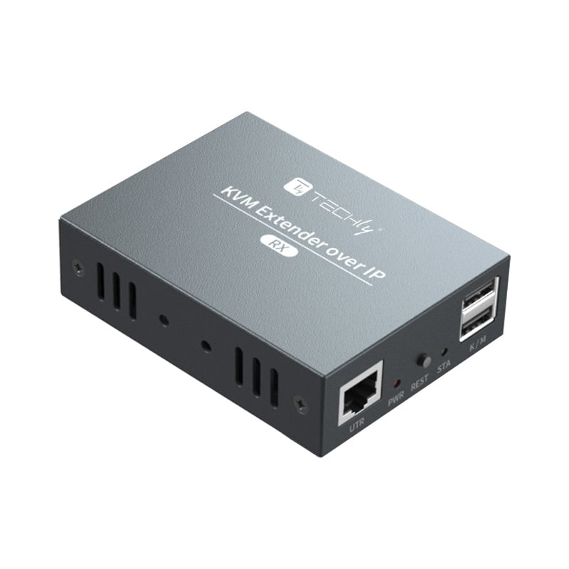 Ricevitore per extender HDMI IDATAHDMI-KVM3: consente la trasmissione del segnale HDMI fino a 150 metri con una risoluzione di 1080p utilizzando un cavo di rete Cat6. Il kit KVM Extender supporta collegamento punto-punto o punto-multipunto: supporta fino