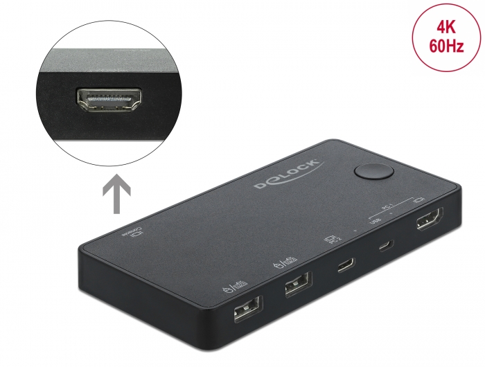 Switch KVM HDMI/USB-C™ 4K 60Hz con USB