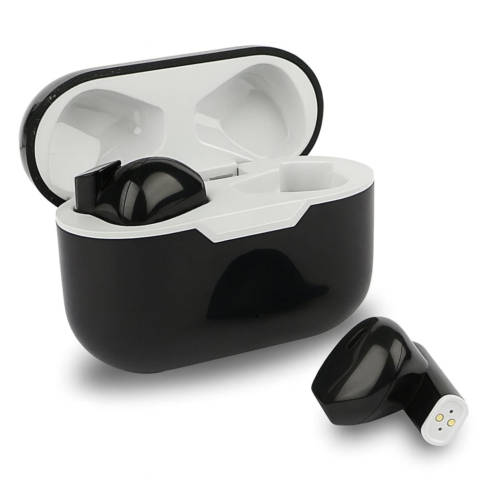 Auricolari Wireless BT V5.1 RIVA con Custodia di Ricarica Nero