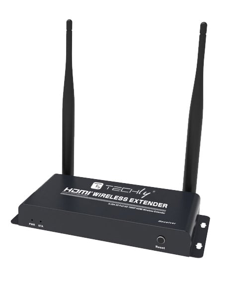 Ricevitore extender HDMI, permette di estendere il segnale HDMI senza l’uso di cavi dalla sorgente allo schermo fino a 200 metri. Lavora sfruttando la frequenza operativa di 5GHz per cui risulta particolarmente resistente alle interferenze. Supporta conne