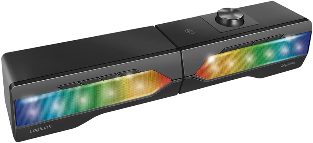 2 in 1 Gaming Sound System Soundbar e Speakers Bluetooth v5.0 Illuminazione RGB