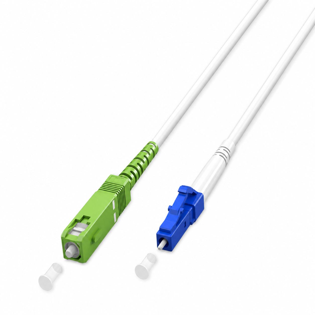 Cavo in Fibra Ottica FTTH Monomodale SC-APC (8°)/LC-UPC OS2 9/125 Simplex 3 metri