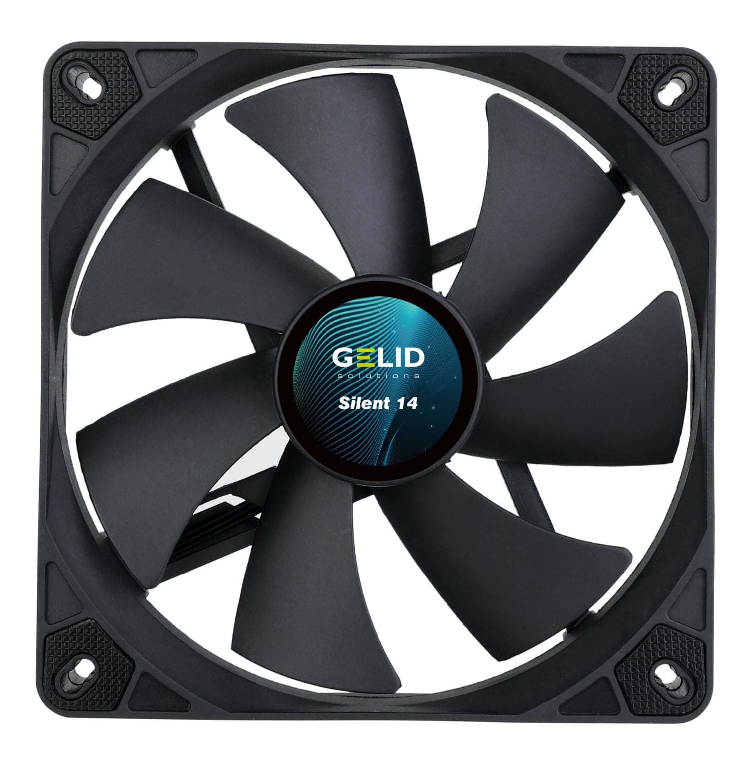 ICPU-GE-SIL14BK vanta una ventola ad alto flusso d aria di nuova concezione, il cuscinetto idrodinamico avanzato e l IC del driver del motore silenzioso. Silent 14 include anche un set di cuscinetti in gomma morbida per eliminare le vibrazioni, ridurre il