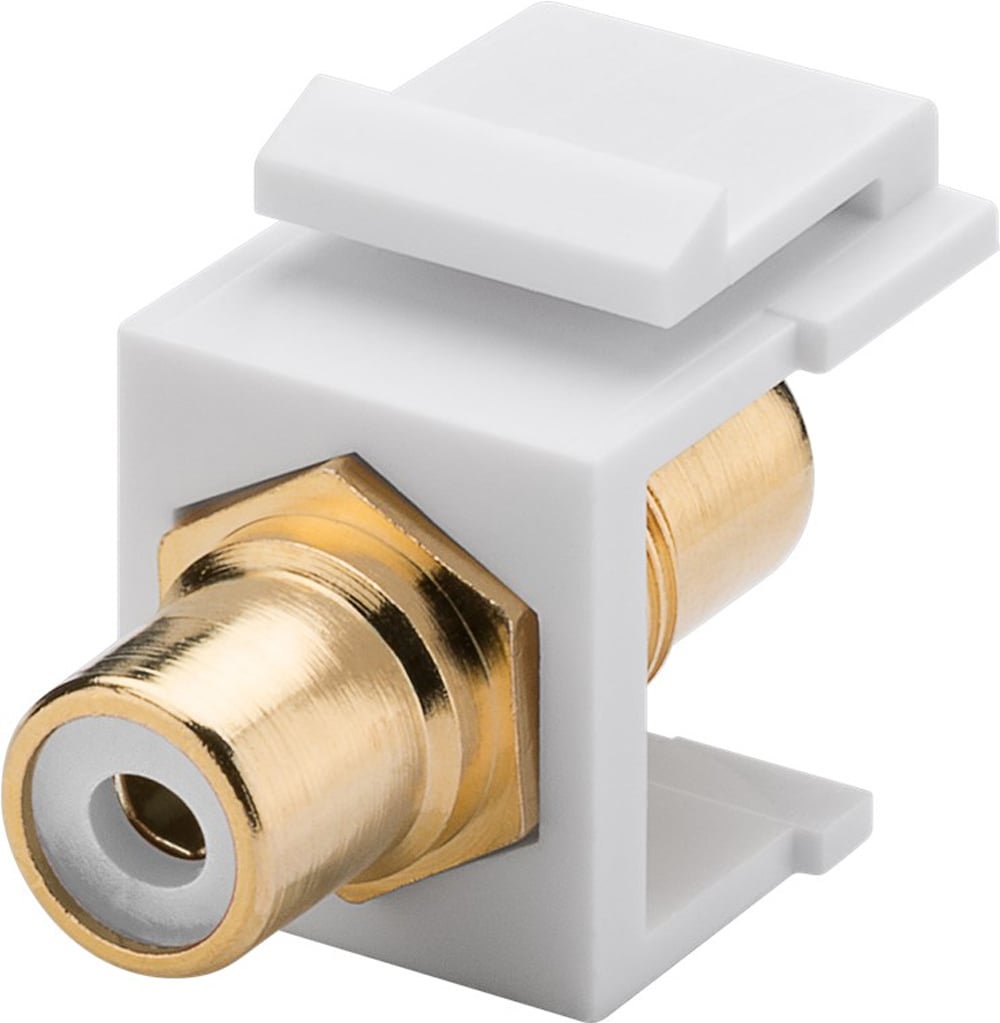 Modulo Keystone Cinch/RCA Bianco