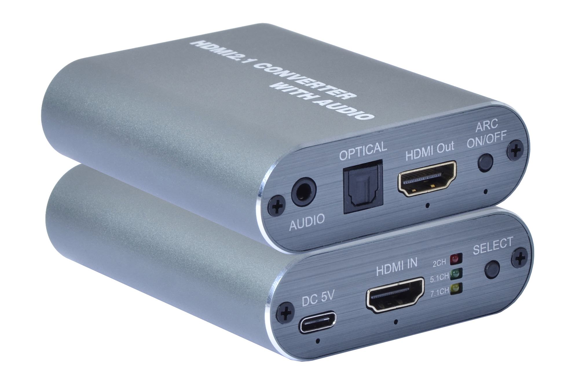 Estrattore Audio HDMI LPCM7.1 ARC 8K con Audio 3.5'' e Toslink SPDIF