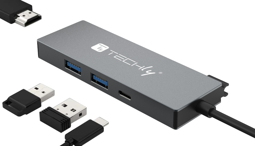 Docking Station USB3.2 Type-C™ a 3 Porte USB e 1 HDMI