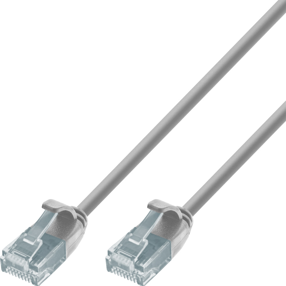 Cavo Patch di Rete Cat.6 UTP Slim 0,5m Grigio