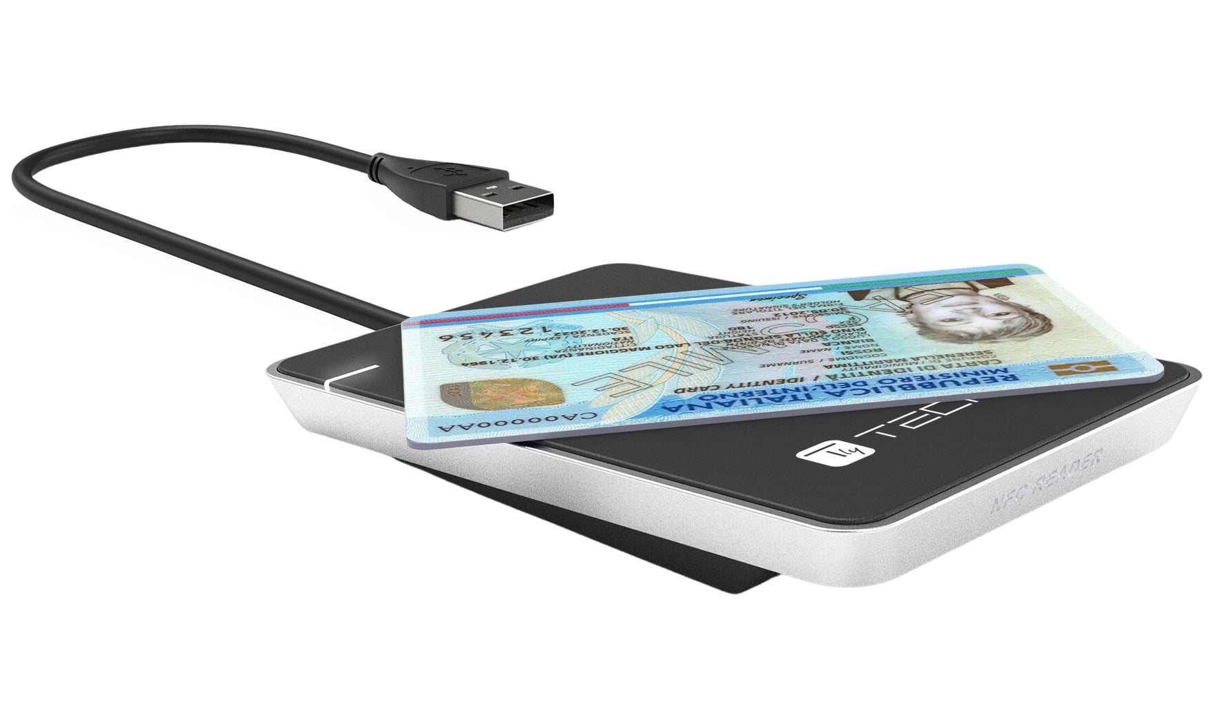 Il lettore di smart card I-CARD CAM-CIE contactless è utile per leggere senza contatto le carte 13,56 MHz con interfaccia CCID e per accedere ai servizi della PA in modo semplice e veloce grazie alla connessione tramite cavo USB 2.0 e alla velocit&