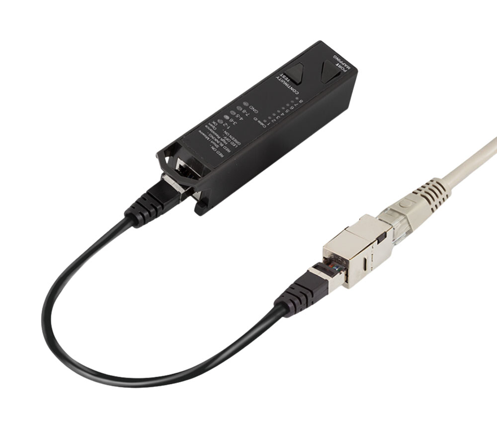 Questo tester compatto per cavi di rete RJ45 3 in 1 viene utilizzato per verificare l integrità di un cavo Ethernet e diagnosticare i problemi del cavo in modo rapido e preciso. Verifica la presenza di cortocircuiti, interruzioni e cablaggi errati,